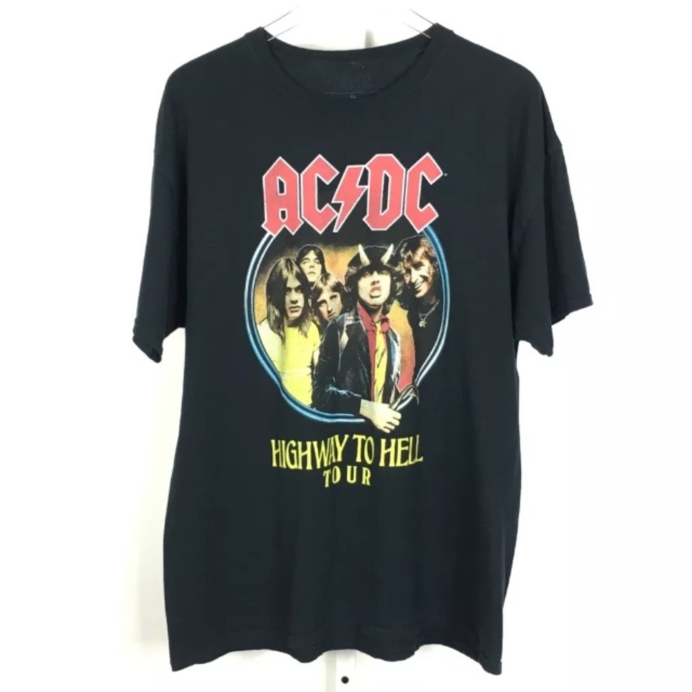 AC/DC Highway To Hell Tour T Shirt Black Size XL